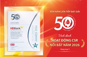 HDBank: Tăng trưởng ấn tượng song hành cùng trách nhiệm cộng đồng