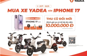 YADEA  khởi động mùa tựu trường:  “Mua xe YADEA – Săn iPhone 17”