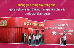 Gian trưng bày của Bộ Công an tại Triển lãm thành tựu đất nước