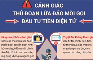 Cảnh giác thủ đoạn lừa đảo mời gọi đầu tư tiền điện tử
