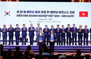 CMC trao biên bản ghi nhớ với đối tác Hàn Quốc tại Diễn đàn doanh nghiệp Việt Nam - Hàn Quốc