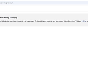 Website Facebook lại gặp sự cố diện rộng