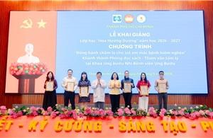 HIU đồng hành công trình đọc sách và tham vấn tâm lý cho bệnh nhi ung thư
