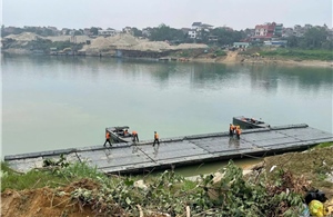 Đại tướng Phan Văn Giang gửi thư động viên cán bộ, chiến sĩ tham gia bắc cầu phao qua sông Lô