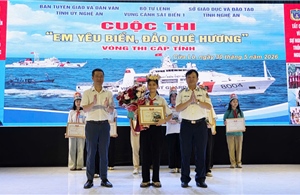 100 học sinh xuất sắc tham gia vòng chung kết Cuộc thi ‘Em yêu biển, đảo quê hương’ tại Nghệ An
