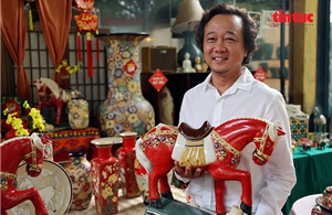 Làng nghề gốm ‘đỏ lửa’ với… ngựa
