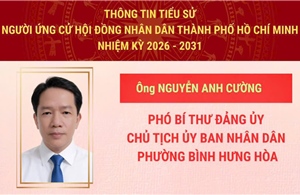 Ông Nguyễn Anh Cường ứng cử HĐND TP Hồ Chí Minh để nâng cao chất lượng phục vụ Nhân dân