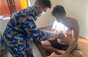 Nhà giàn DK1/10 kịp thời cấp cứu ngư dân bị tai nạn trên biển