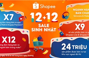 ‘Shopee 12.12 Sale sinh nhật’ giúp nhà bán hàng trong nước tăng trưởng gấp 12 lần