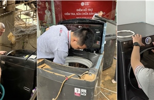 LG hỗ trợ sửa chữa thiết bị điện tử cho người dân vùng lũ tại Nghệ An và Điện Biên