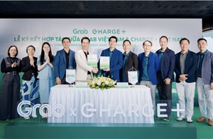 Grab Việt Nam và Charge+ hợp tác phát triển mạng lưới trạm sạc xe điện tại Việt Nam