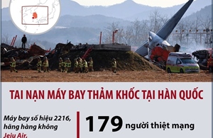 Toàn cảnh vụ tai nạn máy bay tại Hàn Quốc làm 179 người thiệt mạng