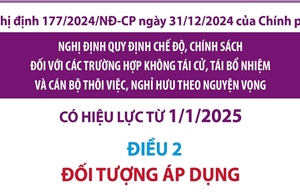 Đối tượng áp dụng quy định chế độ, chính sách thôi việc, nghỉ hưu theo nguyện vọng từ 1/1/2025