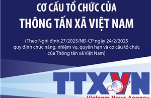 Cơ cấu tổ chức của Thông tấn xã Việt Nam