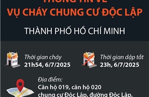 Thông tin chi tiết về vụ cháy chung cư Độc Lập, Thành phố Hồ Chí Minh