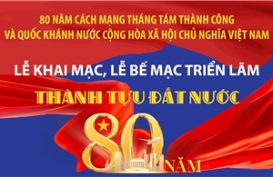 Lễ khai mạc, lễ bế mạc Triển lãm thành tựu đất nước &#39;80 năm hành trình Độc lập - Tự do - Hạnh phúc&#39;