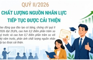 Quý II/2026: Chất lượng nguồn nhân lực tiếp tục được cải thiện