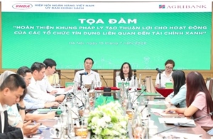 Tọa đàm &#39;Hoàn thiện khung pháp lý tạo thuận lợi cho hoạt động của các tổ chức tín dụng liên quan đến Tài chính xanh&#39;