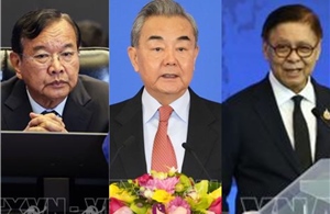 Lãnh đạo ngoại giao Thái Lan - Campuchia hội kiến tại Trung Quốc