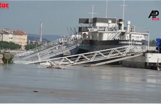 Hungary: Nước sông Danube dâng cao nhất 10 năm, tràn vào thủ đô Budapest