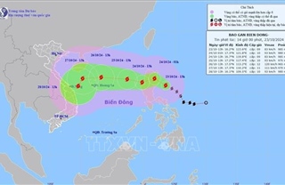 Bão Trà Mi nhiều khả năng ảnh hưởng tới Trung Bộ