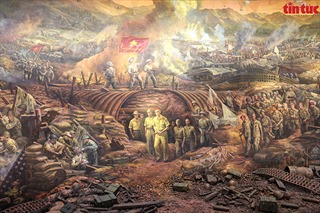 Bức tranh panaroma tái hiện chiến dịch Điện Biên Phủ hào hùng