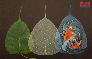 Từ lá bồ đề rụng đến sản phẩm giá hàng chục triệu đồng