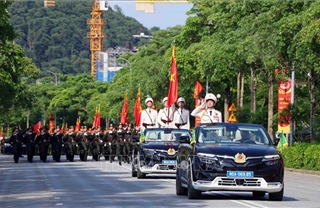 Lực lượng Công an hợp luyện, sẵn sàng cho diễu binh, diễu hành Kỷ niệm 80 năm Cách mạng tháng Tám và Quốc khánh 2/9