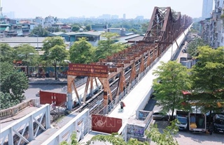 Cầu Long Biên sẵn sàng thông xe từ 0h ngày 28/5