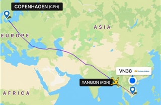 Vietnam Airlines chuyển hướng hạ cánh tại Myanmar cấp cứu sản phụ sinh con trên máy bay