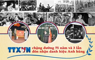 TTXVN - chặng đường 75 năm và 3 lần đón nhận danh hiệu Anh hùng