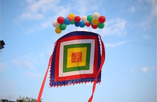 Rực rỡ lá đại kỳ ngũ sắc trong ngày Giỗ Tổ Hùng Vương ở Cần Thơ