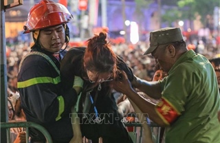 Các lực lượng phối hợp đảm bảo an toàn tuyệt đối cho tổng duyệt A80