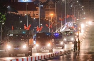 Các đoàn diễu binh, diễu hành A80 tập trung về Cung thể thao Quần Ngựa