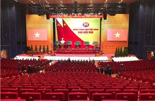 Đồng chí Trần Quốc Vượng kiểm tra công tác chuẩn bị Đại hội XIII của Đảng