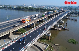 TP Hồ Chí Minh: Thông xe dự án nâng tĩnh không cầu Bình Phước 1