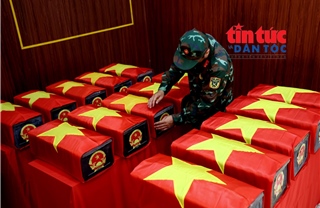 Tiếp tục phát hiện nhiều hài cốt liệt sĩ cùng di vật tại Công viên Lê Thị Riêng