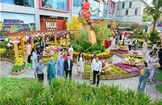 Người dân du Xuân sớm với không gian Tết tại TP Hồ Chí Minh