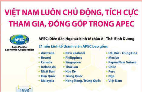 Việt Nam luôn chủ động, tích cực tham gia, đóng góp trong APEC