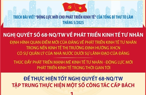 Tập trung thực hiện một số công tác cấp bách để thực hiện thắng lợi Nghị quyết số 68