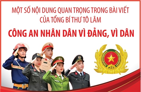 Một số nội dung quan trọng trong bài viết của Tổng Bí thư Tô Lâm: &#39;Công an nhân dân vì Đảng, vì dân&#39;