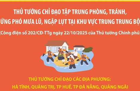Tập trung phòng, tránh, ứng phó mưa lũ, ngập lụt tại khu vực Trung Trung Bộ