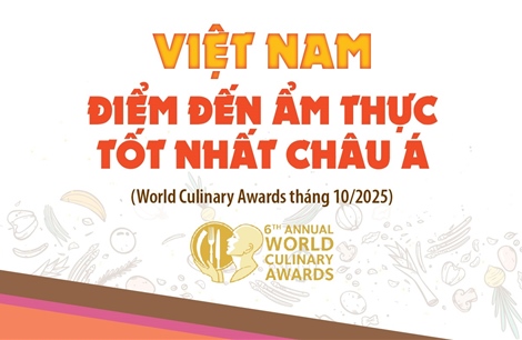 Việt Nam được vinh danh tại Giải thưởng Ẩm thực Thế giới lần thứ 6