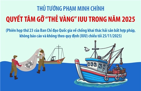 Thủ tướng Phạm Minh Chính: Quyết tâm gỡ &#39;thẻ vàng&#39; IUU trong năm 2025