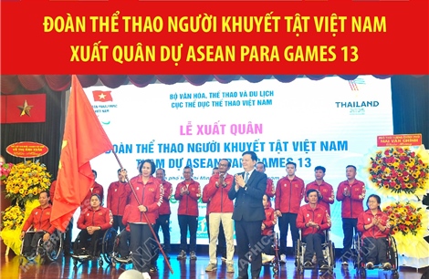 Đoàn Thể thao Người khuyết tật Việt Nam xuất quân dự ASEAN Para Games 13