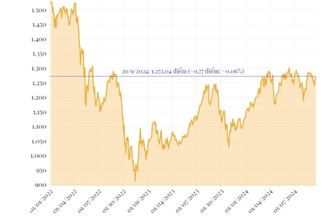 Phiên 20/9/2024: VN-Index tăng nhẹ