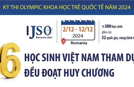 Cả 6 học sinh Việt Nam tham dự đều đoạt huy chương