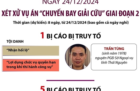 Ngày 24/12/2024: Xét xử vụ án &#39;chuyến bay giải cứu&#39; giai đoạn 2