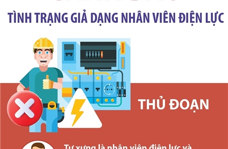 Cảnh báo tình trạng giả dạng nhân viên điện lực