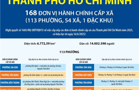 Thông tin chi tiết về 113 phường của thành phố Hồ Chí Minh